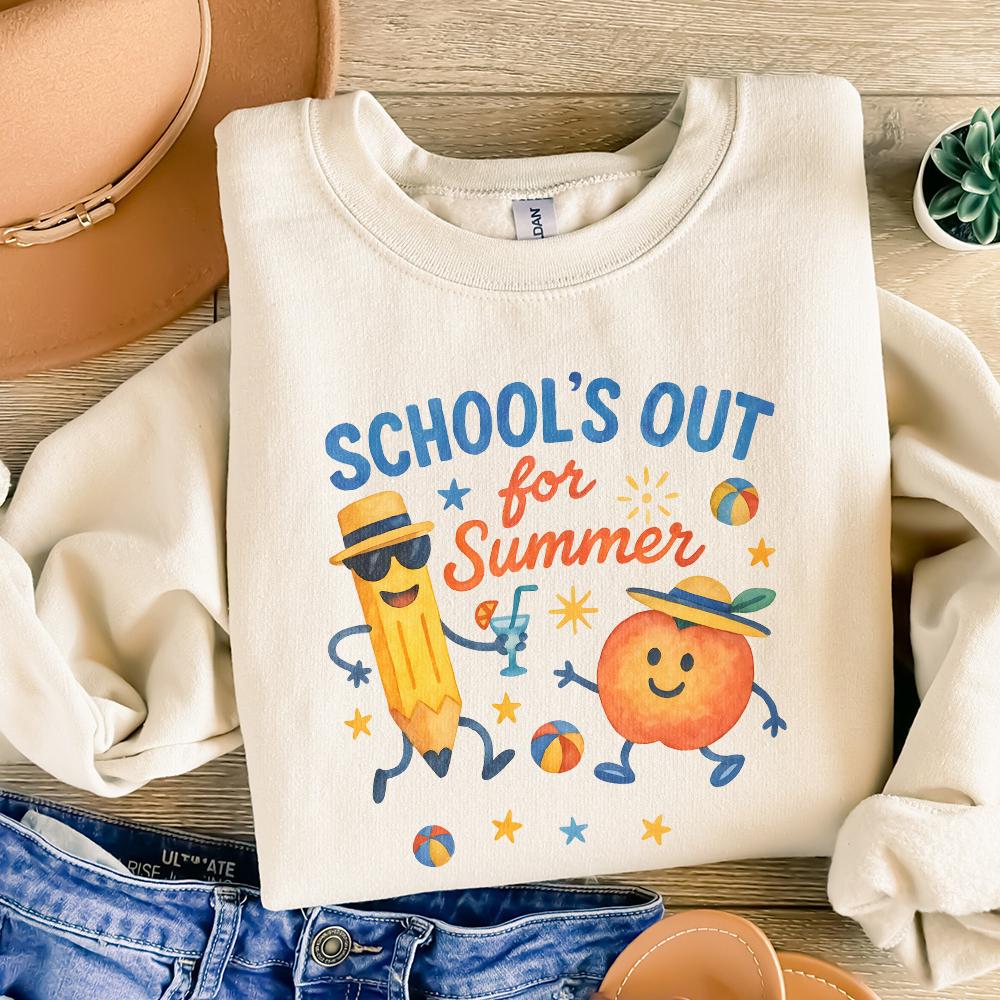 School's Out For Summer png, Digital Art Download - 300 DPI Design for