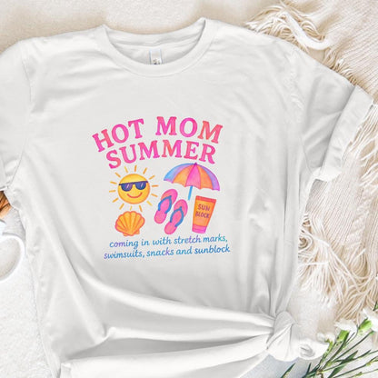 Neon Hot Mom Summer PNG, Retro 90s Digital Download - 300 DPI Design for