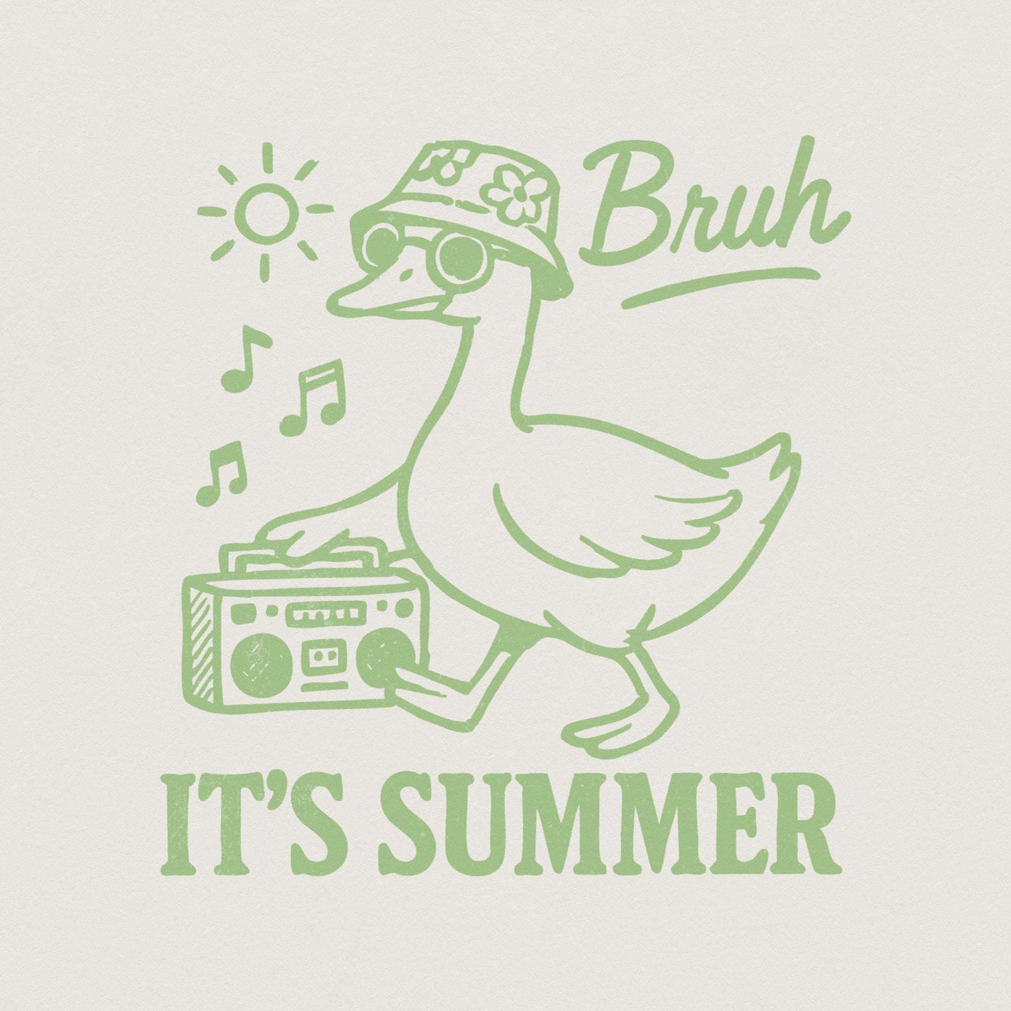 Funny Summer png, Bruh It's Summer Shirt Design - 300 DPI Design for