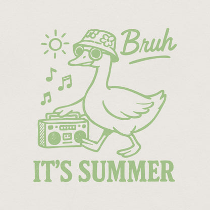 Funny Summer png, Bruh It's Summer Shirt Design - 300 DPI Design for