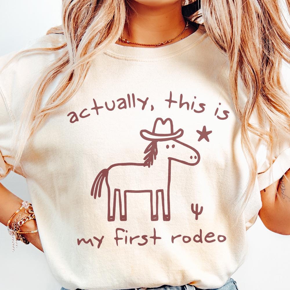 This Actually Is My First Rodeo, Cowboy Raccoon png - 300 DPI Design for