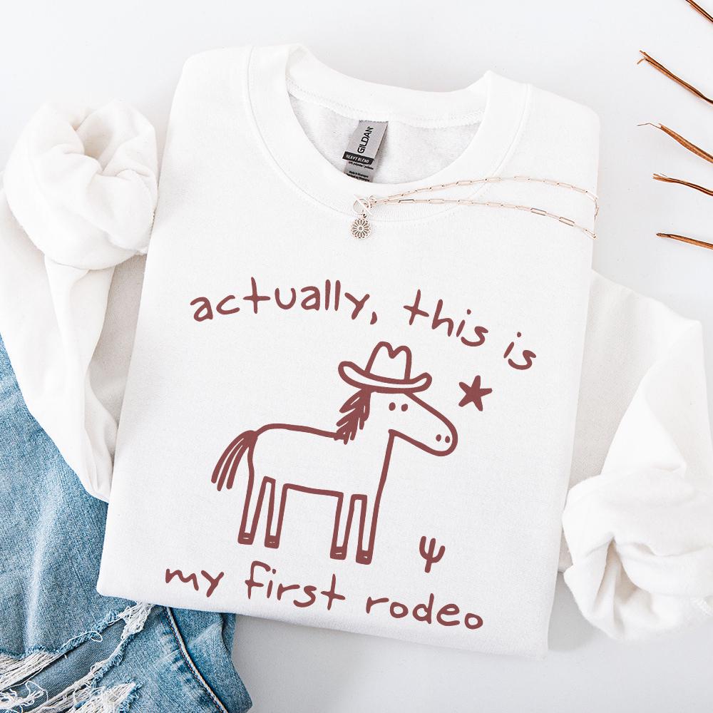 This Actually Is My First Rodeo, Cowboy Raccoon png - 300 DPI Design for