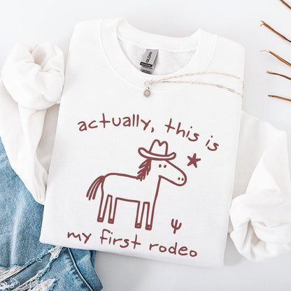 This Actually Is My First Rodeo, Cowboy Raccoon png - 300 DPI Design for