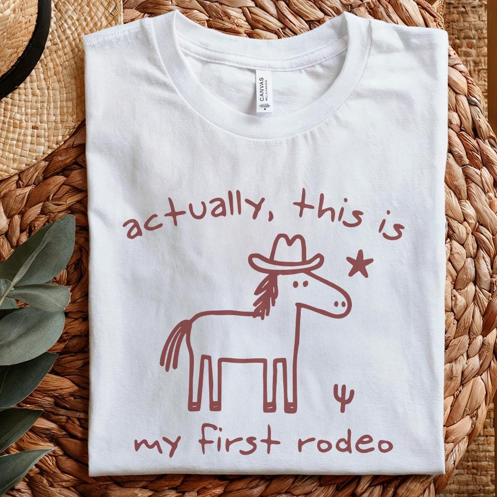 This Actually Is My First Rodeo, Cowboy Raccoon png - 300 DPI Design for