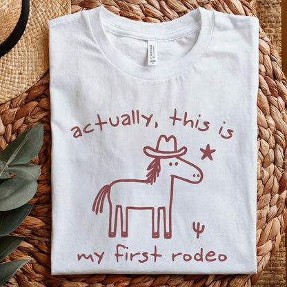 This Actually Is My First Rodeo, Cowboy Raccoon png - 300 DPI Design for