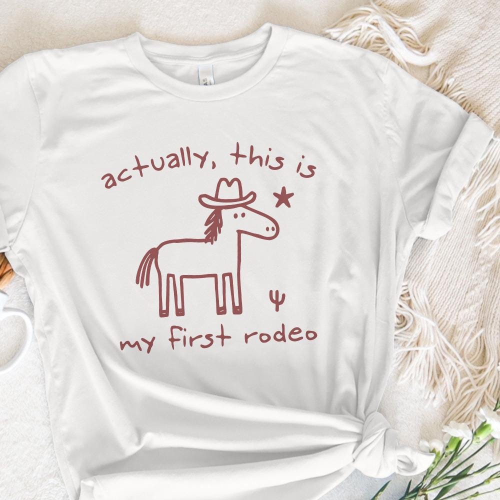 This Actually Is My First Rodeo, Cowboy Raccoon png - 300 DPI Design for