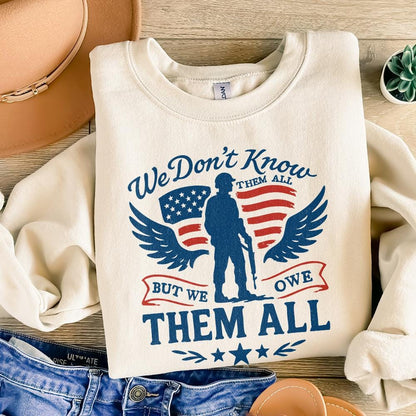 We Don't Know Them All But We Owe Them All PNG, Memorial Day Png - 300