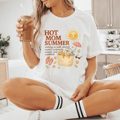 Hot Mom Summer PNG, Self Love Funny Mom Shirt - 300 DPI Design for T-Shirt