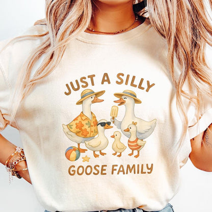 Just A Silly Goose Summer PNG, Trending Goose - 300 DPI Design for T-Shirt