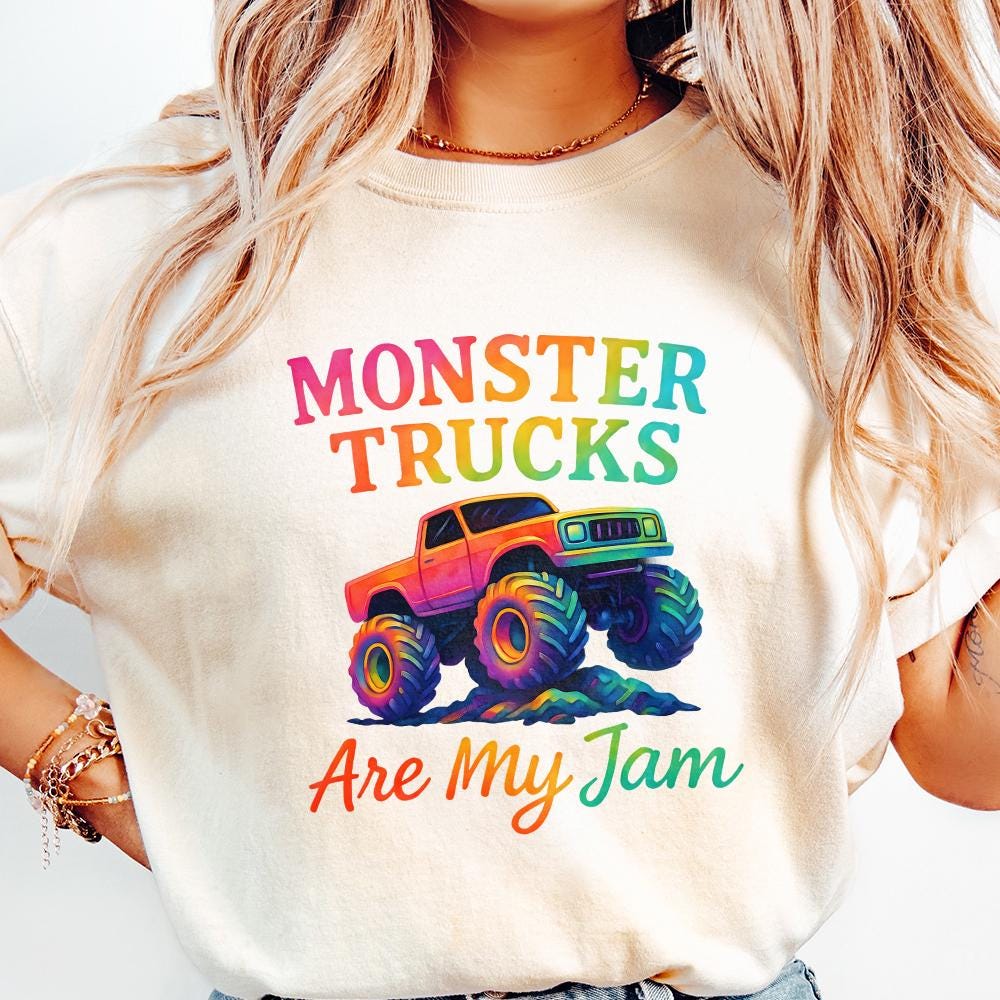 Monster Truck Png Sublimation Design, Kids Truck Design Png - 300 DPI