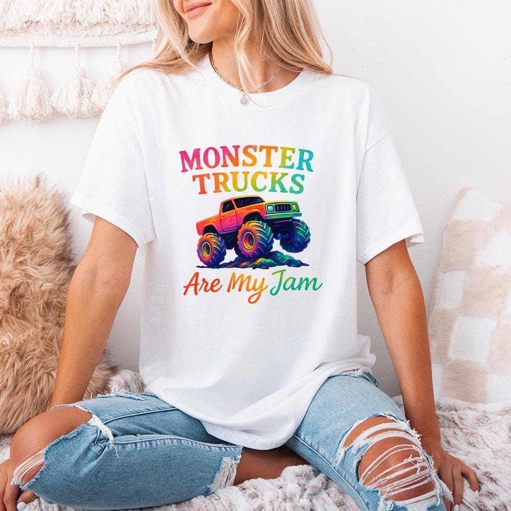 Monster Truck Png Sublimation Design, Kids Truck Design Png - 300 DPI