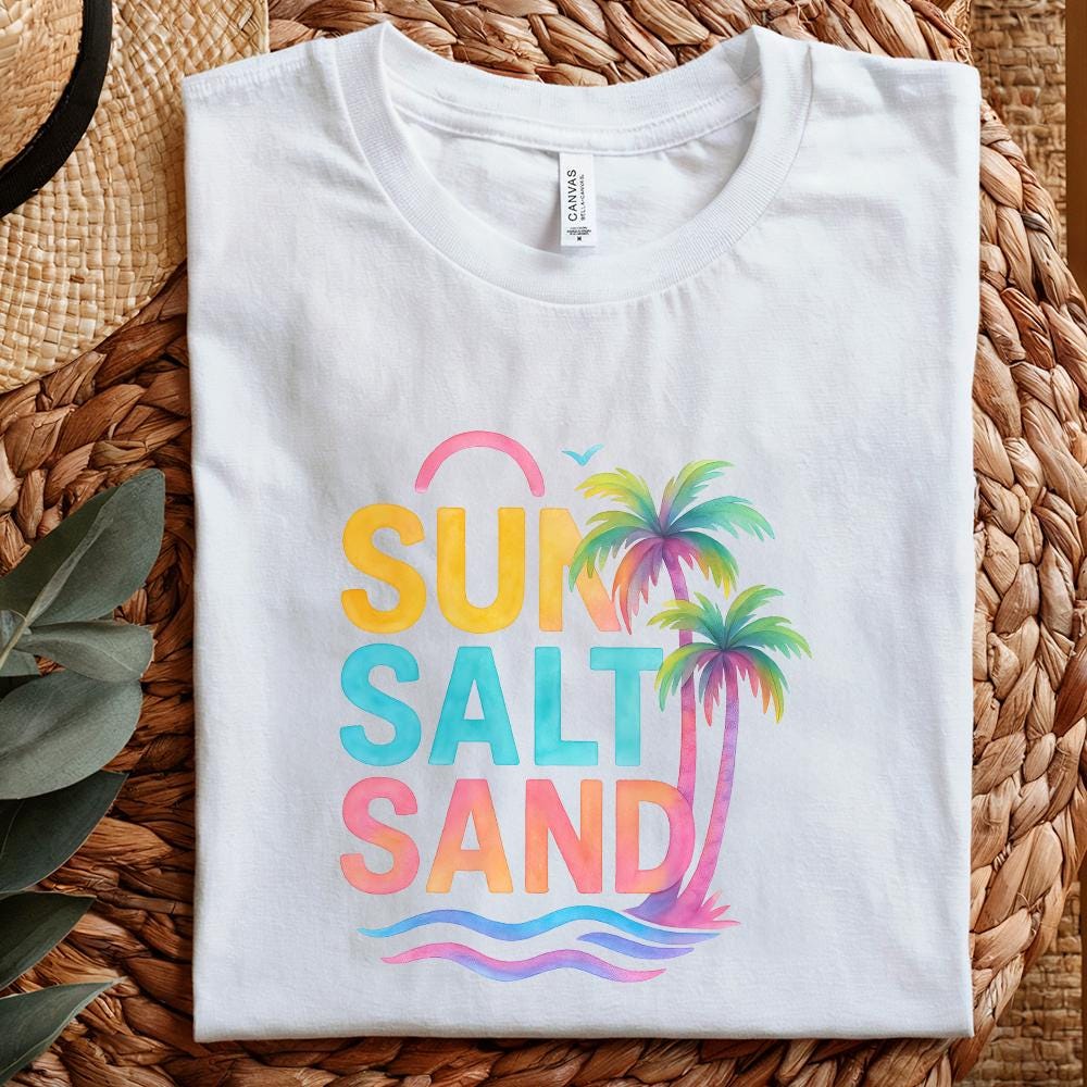 Retro Summer Sun Sublimation Design, Summer Vibes Png - 300 DPI Design