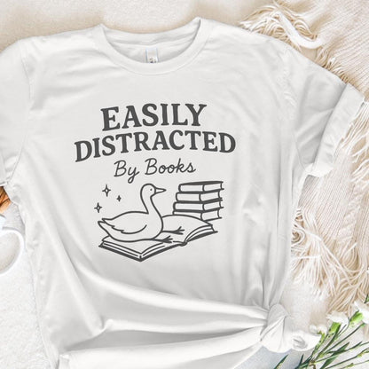 Easily Distracted By Books PNG, Trendy Bookish PNG - 300 DPI Design for
