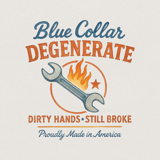 Blue Collar png, Hat Patch png - 300 DPI Design for T-Shirt