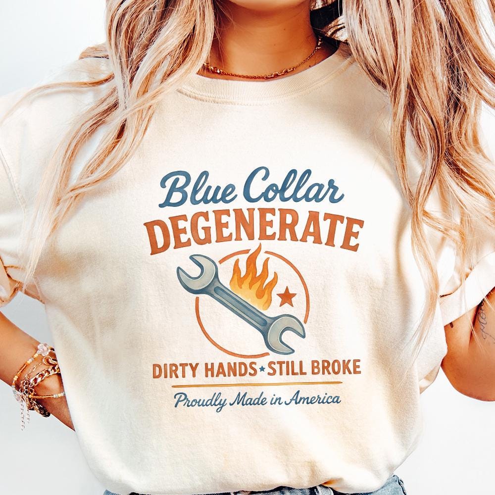 Blue Collar png, Hat Patch png - 300 DPI Design for T-Shirt