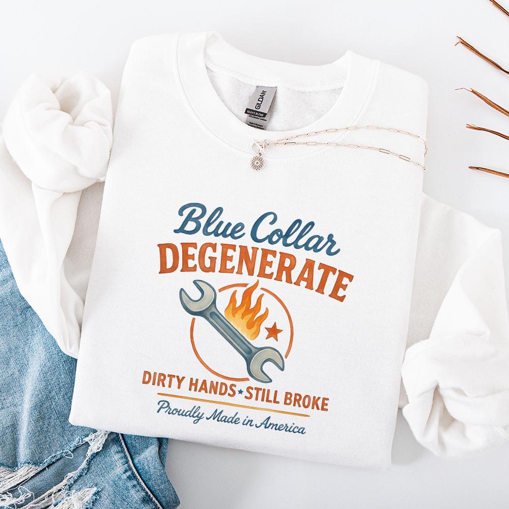 Blue Collar png, Hat Patch png - 300 DPI Design for T-Shirt