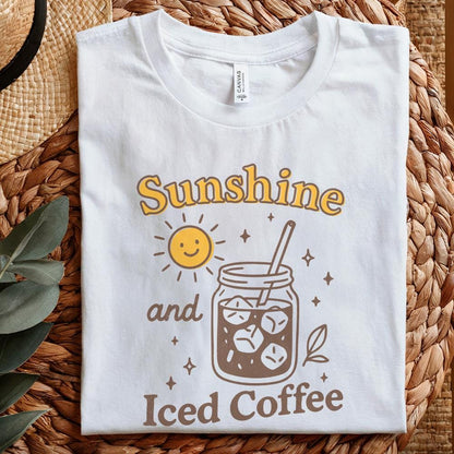 Sunshine & Iced Coffee PNG Digital Download, Instant Download - 300 DPI