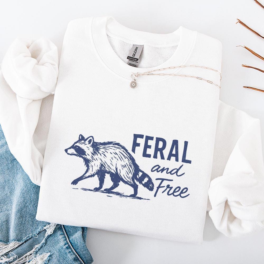 Feral and Free Raccoon PNG, Vintage Wild Animal Sublimation - 300 DPI