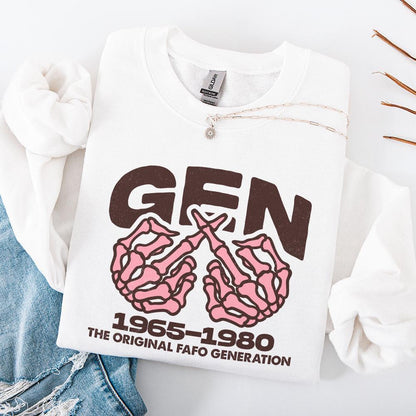 Generation X Skeleton Hands Art, Gen X Clipart PNG File - 300 DPI Design