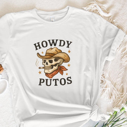 Howdy Putos PNG, Hola Spanish Slang - 300 DPI Design for T-Shirt