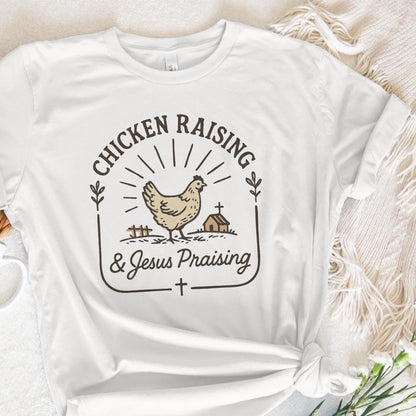 Chicken Raising PNG, Jesus Praising Instant Download - 300 DPI Design for