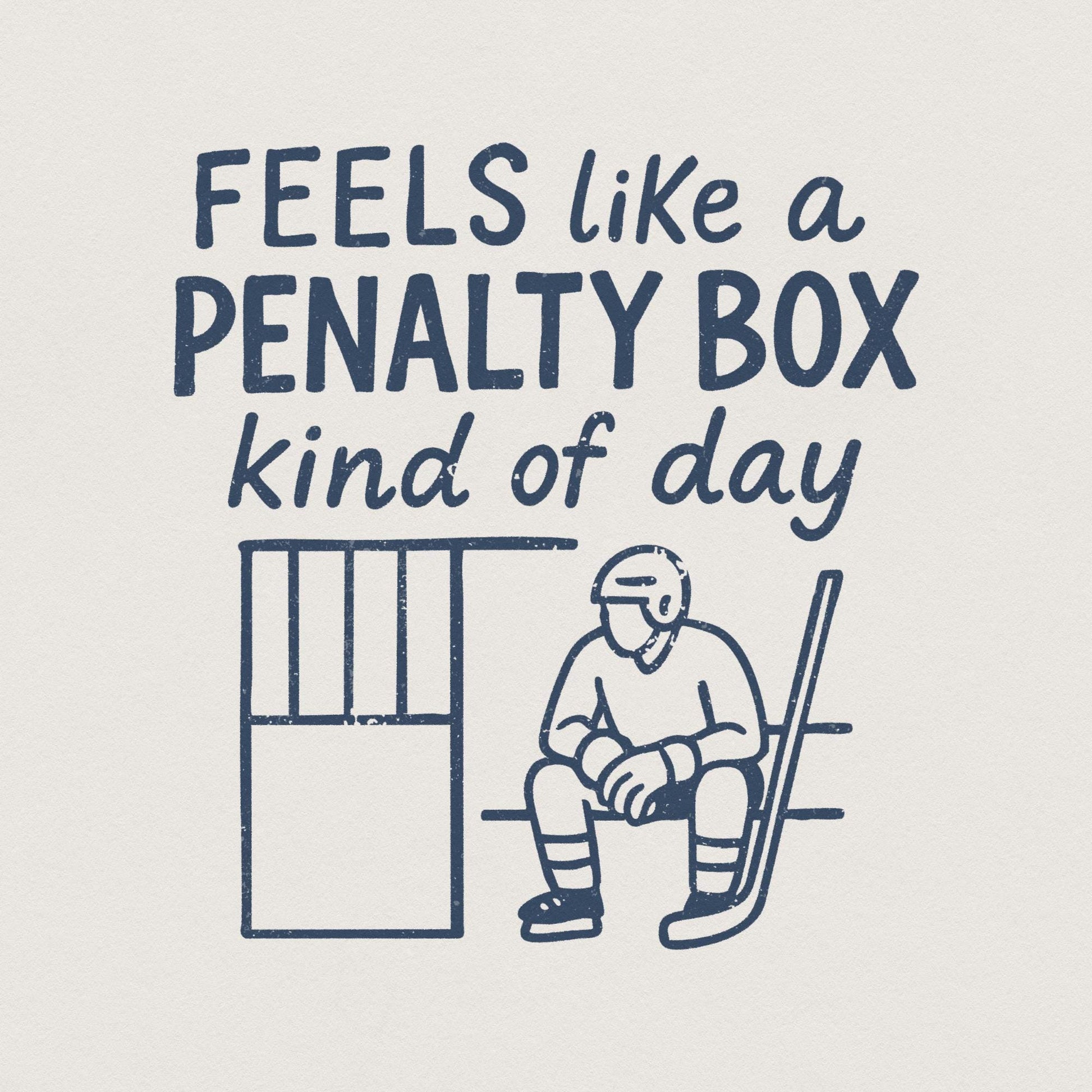 Hockey Penalty Box PNG, Funny Sports Digital Design - 300 DPI Design for