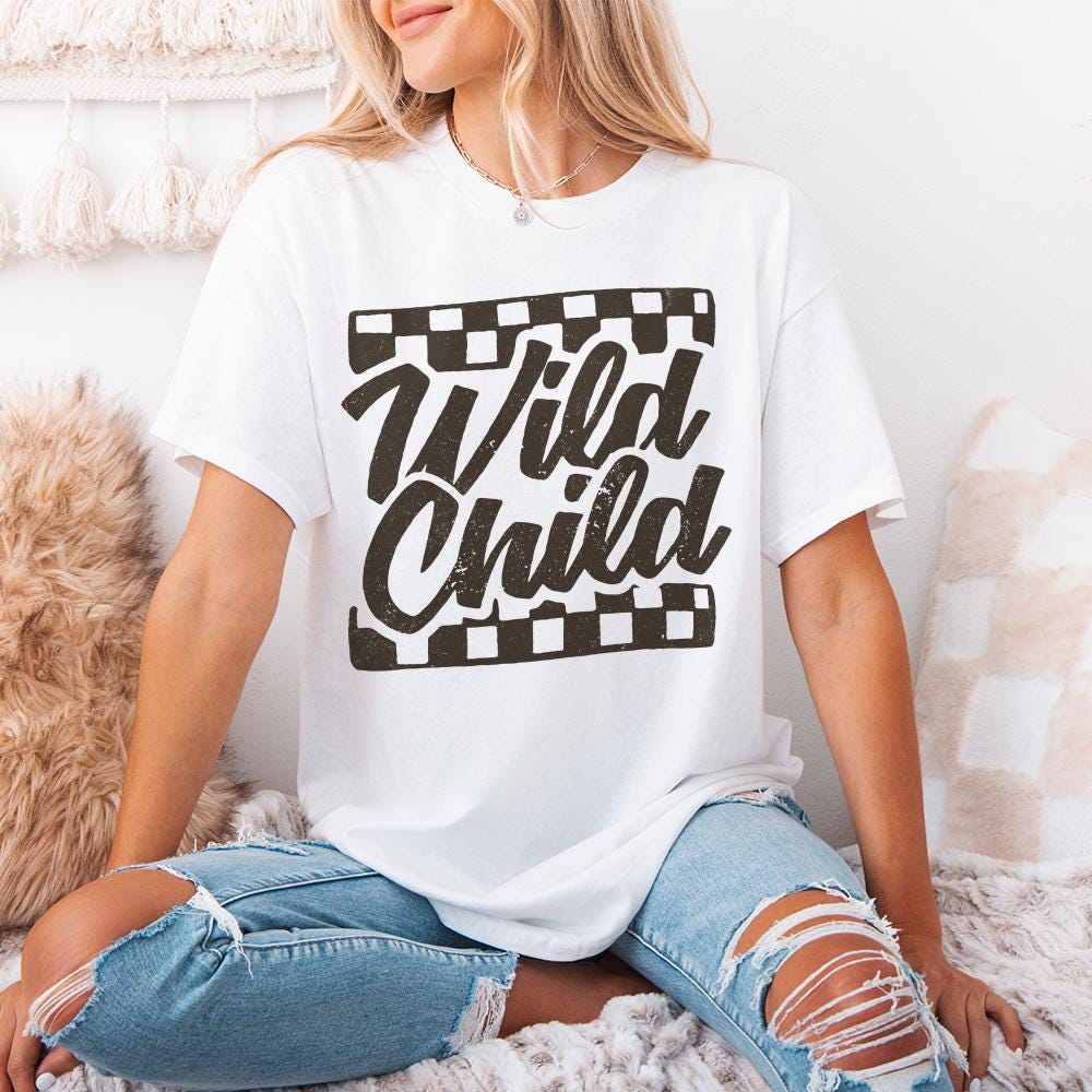 Wild Child png, Lightning png - 300 DPI Design for T-Shirt