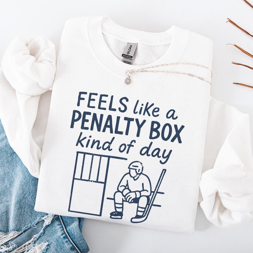 Hockey Penalty Box PNG, Funny Sports Digital Design - 300 DPI Design for
