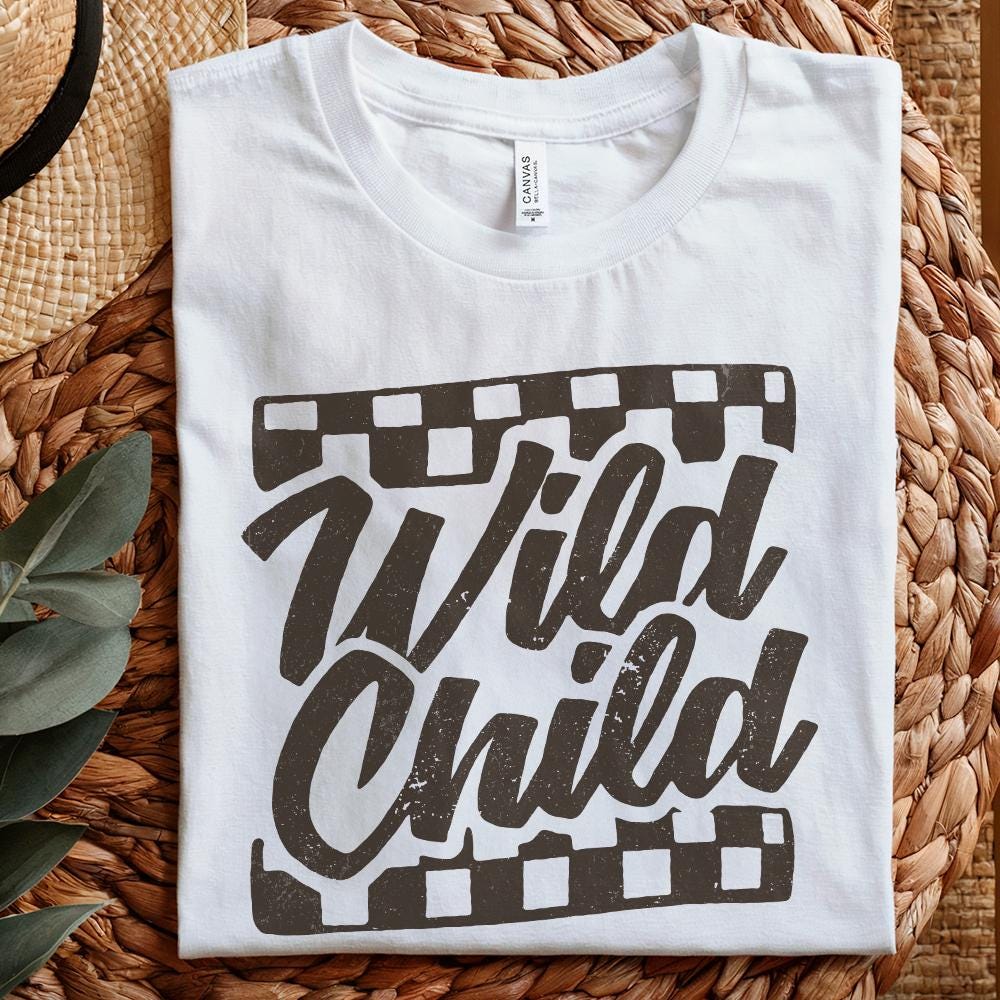 Wild Child png, Lightning png - 300 DPI Design for T-Shirt