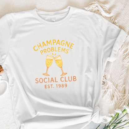 Champagne Problems png, Old Money Aesthetic - 300 DPI Design for T-Shirt