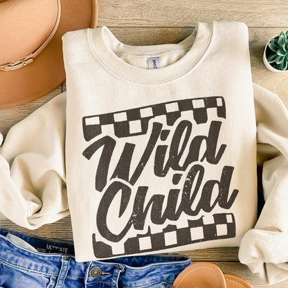 Wild Child png, Lightning png - 300 DPI Design for T-Shirt
