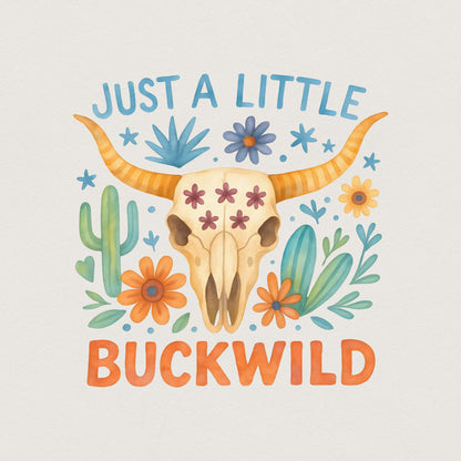 Buckwild Western PNG, Western Sublimation Design - 300 DPI Design for