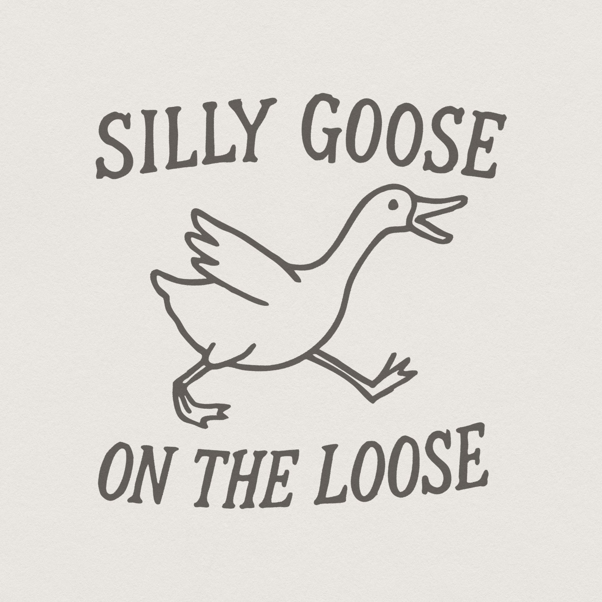 Silly Goose Club png, Goose on the Loose - 300 DPI Design for T-Shirt