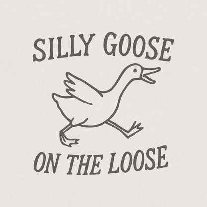 Silly Goose Club png, Goose on the Loose - 300 DPI Design for T-Shirt