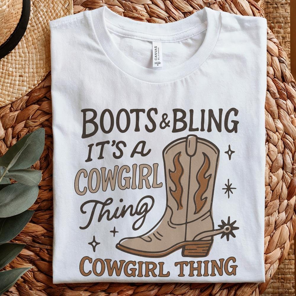 Cowgirl png, Western PNG - 300 DPI Design for T-Shirt
