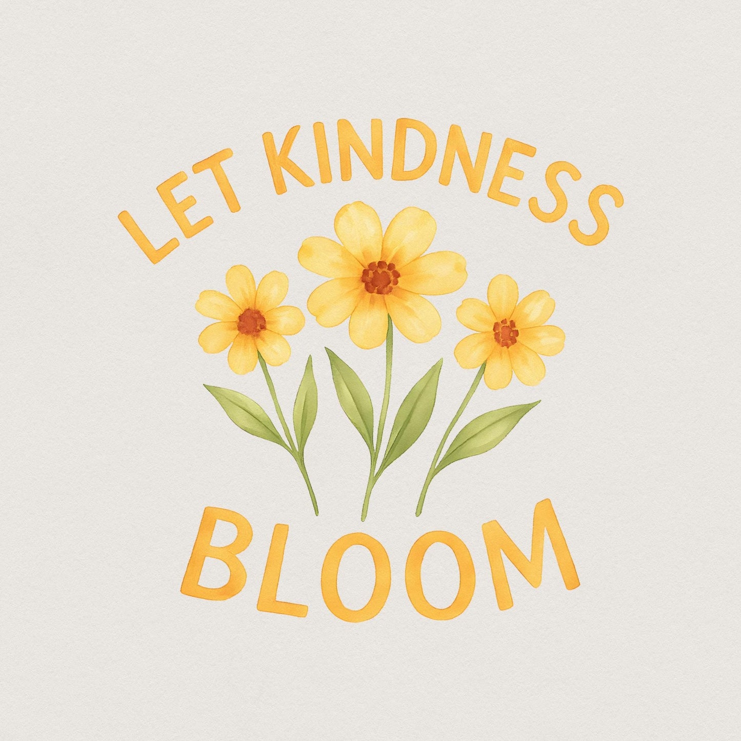 Let Kindness Bloom Flower PNG Retro Flower Boho Flower PNG Floral Boho