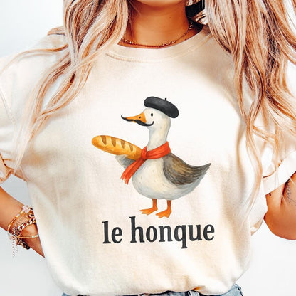 Le Honque French Goose Png, Funny Goose Png - 300 DPI Design for T-Shirt