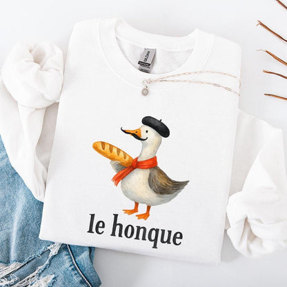 Le Honque French Goose Png, Funny Goose Png - 300 DPI Design for T-Shirt