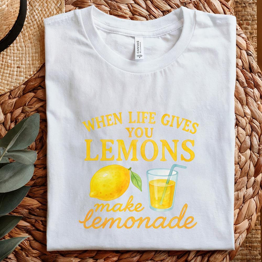 Coquette Lemon Design PNG, When Life Gives You Lemons - 300 DPI Design