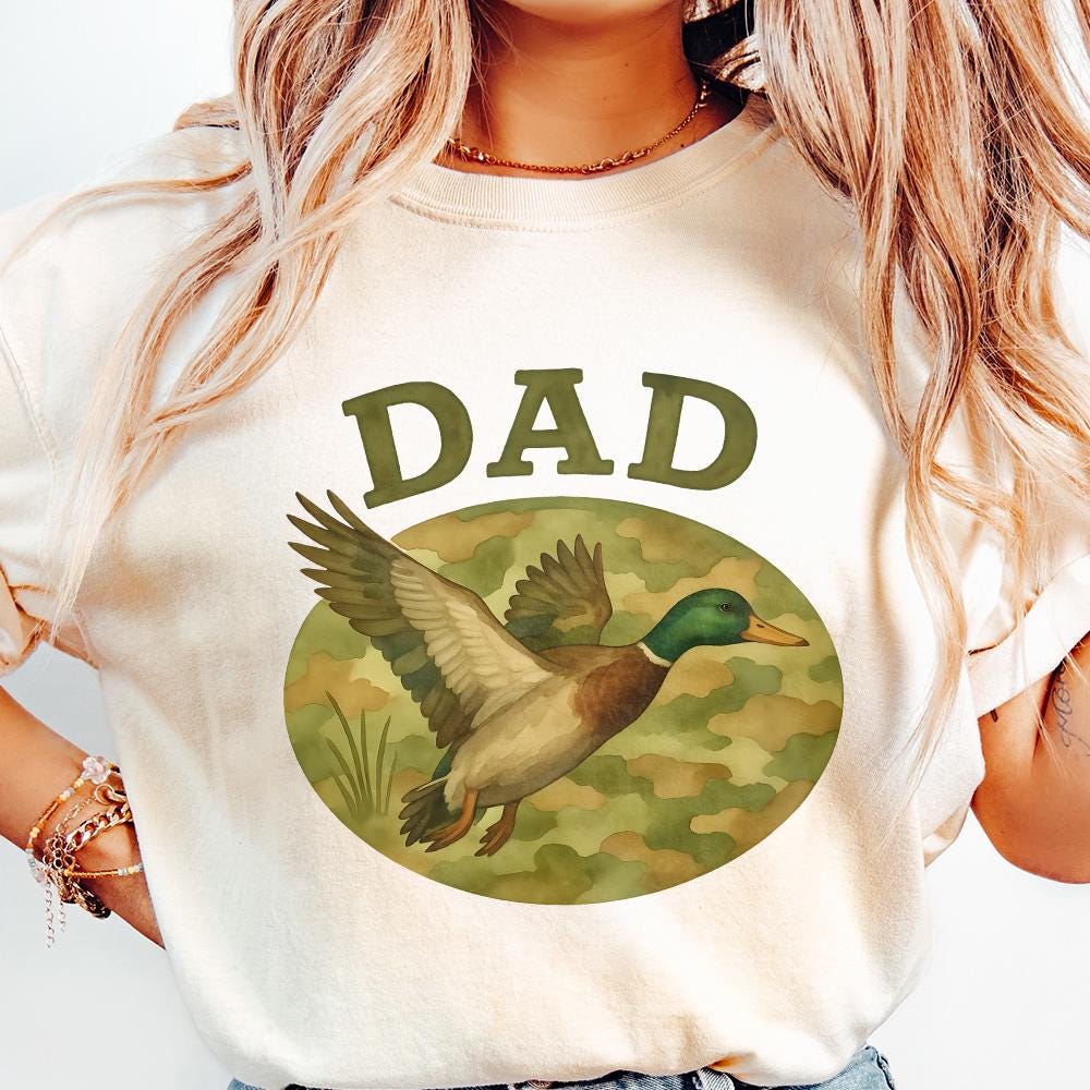 Camo Dad PNG, Father's Day PNG - 300 DPI Design for T-Shirt