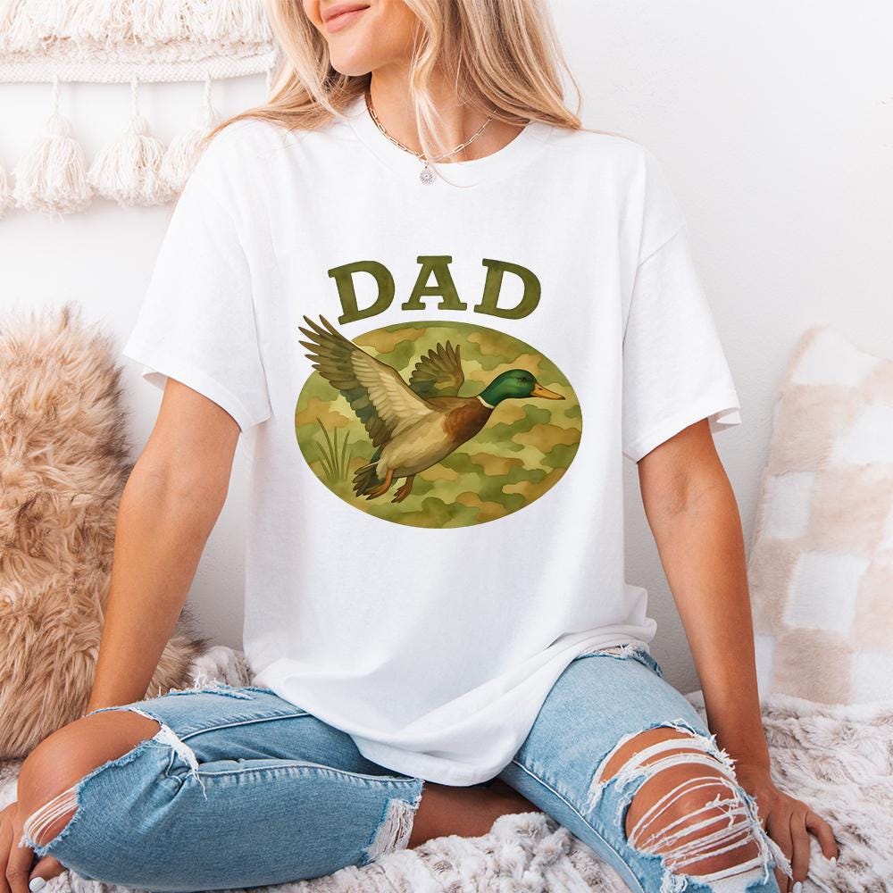 Camo Dad PNG, Father's Day PNG - 300 DPI Design for T-Shirt