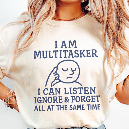 Multitasker Humor Png, Sublimation Design - 300 DPI Design for T-Shirt