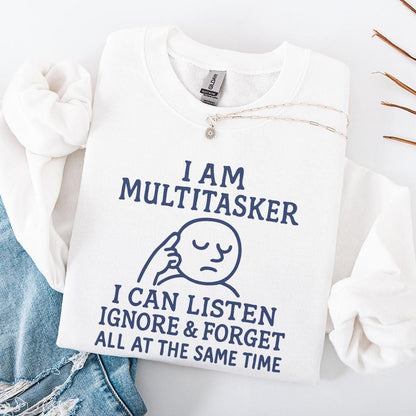 Multitasker Humor Png, Sublimation Design - 300 DPI Design for T-Shirt