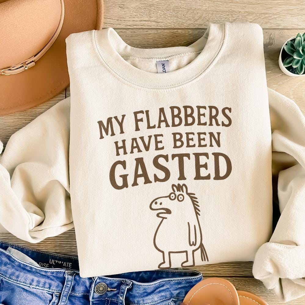 My Flabbers Have Been Gasted PNG, Silly Goose Humor - 300 DPI Design for
