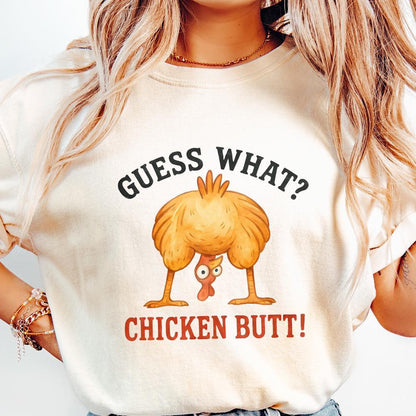 Funny Chicken Butt! PNG, Humorous Animal Art - 300 DPI Design for T-Shirt