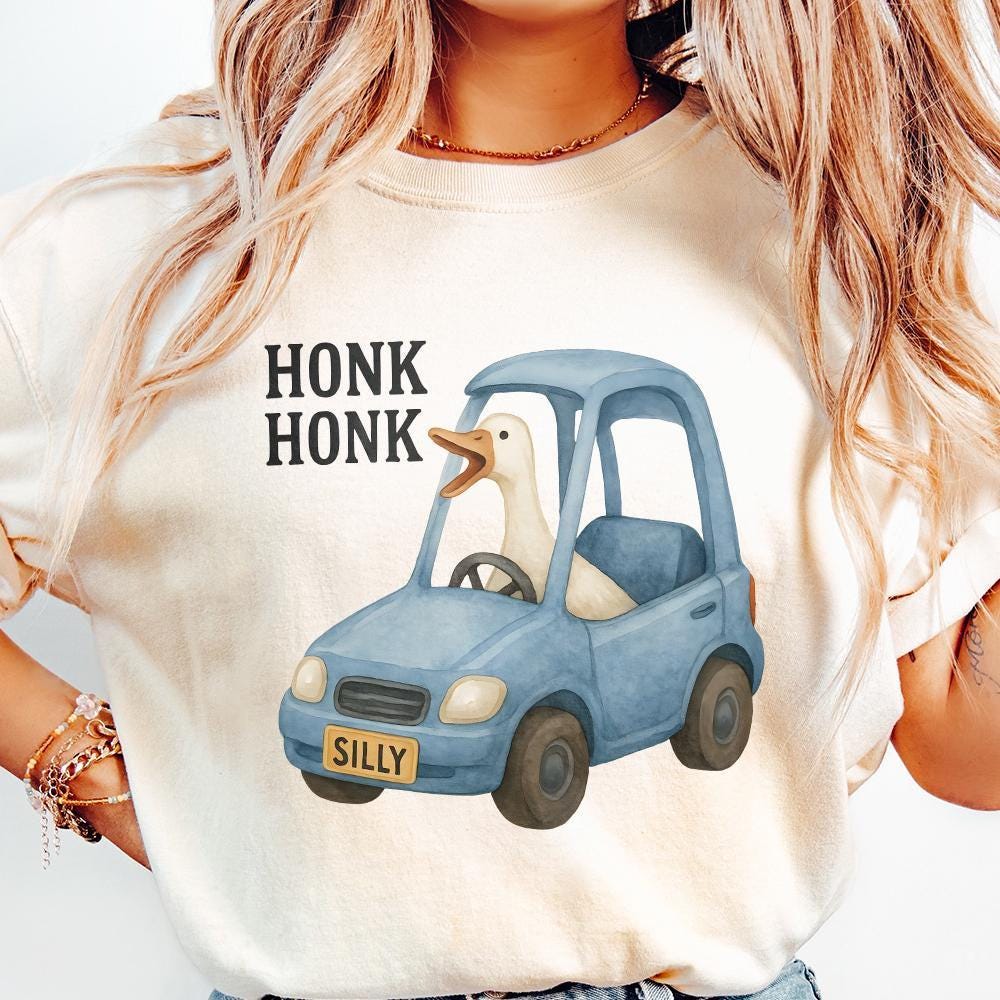 Funny Silly Goose PNG File, Goose with Knife Design - 300 DPI Design for