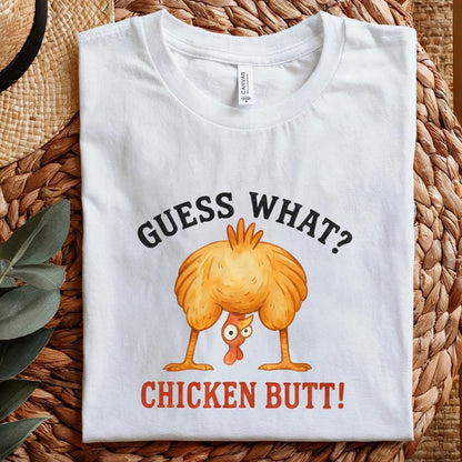Funny Chicken Butt! PNG, Humorous Animal Art - 300 DPI Design for T-Shirt