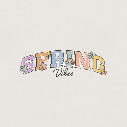 Spring Vibes PNG, Spring Flowers PNG - 300 DPI Design for T-Shirt