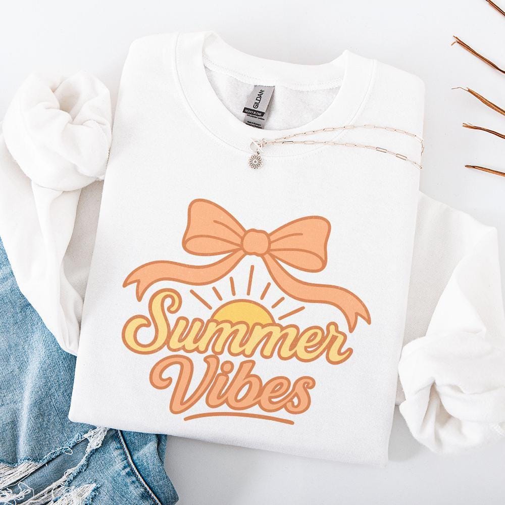 Retro Summer Vibes PNG, Hello Summer PNG - 300 DPI Design for T-Shirt