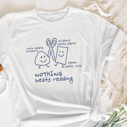 Nothing Beats Reading PNG, Funny Paper PNG - 300 DPI Design for T-Shirt